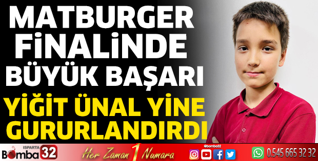 Yiğit Ünal yine gururlandırdı