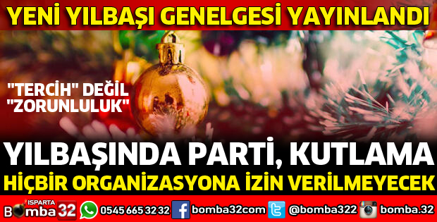 YILBAŞI GENELGESİ YAYINLANDI