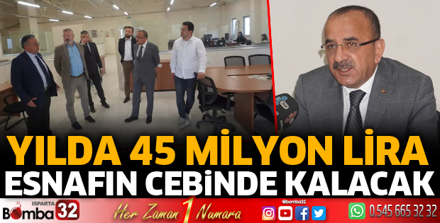 Yılda 45 milyon lira esnafın cebinde kalacak 