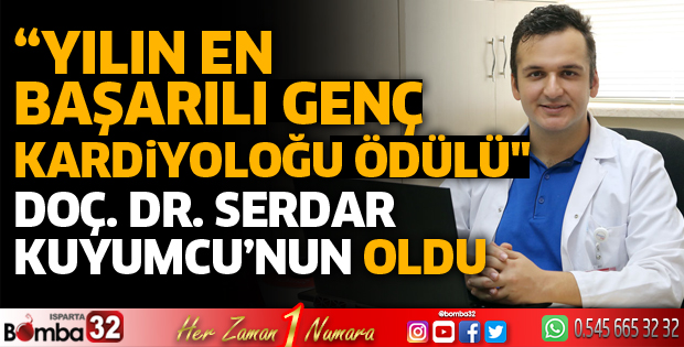 Yılın en başarılı genç kardiyoloğu ödülünü aldı