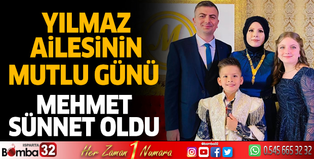 Yılmaz ailesinin mutlu günü