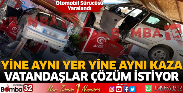 Yine aynı yer yine aynı kaza vatandaşlar çözüm istiyor