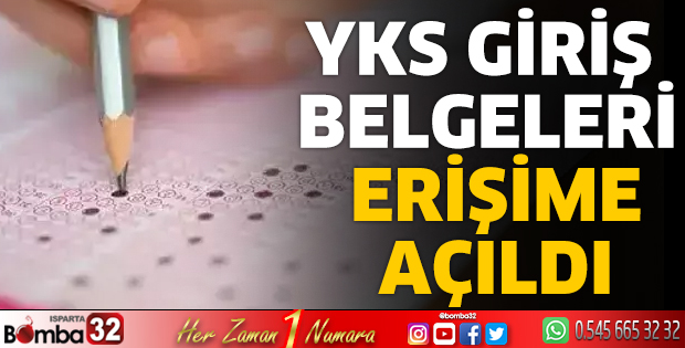 YKS giriş belgeleri erişime açıldı