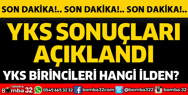 YKS SONUÇLARI AÇIKLANDI