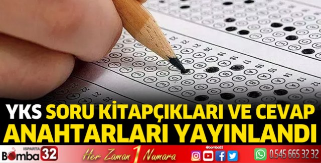 YKS soru kitapçıkları ve cevap anahtarları yayınlandı