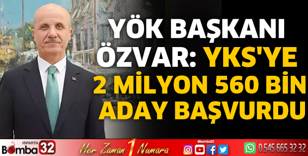 YKS'ye 2 milyon 560 bin aday başvurdu