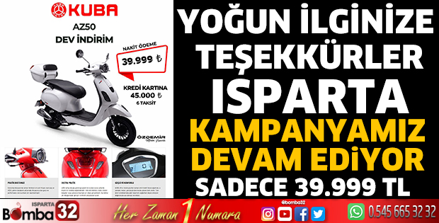 Yoğun ilginize teşekkürler Isparta 