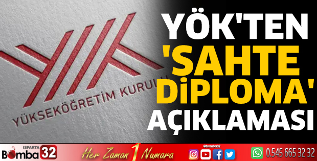 YÖK'ten 'sahte diploma' açıklaması