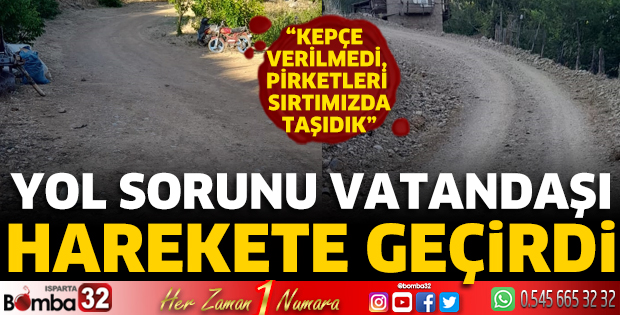 Yol sorunu vatandaşı harekete geçirdi