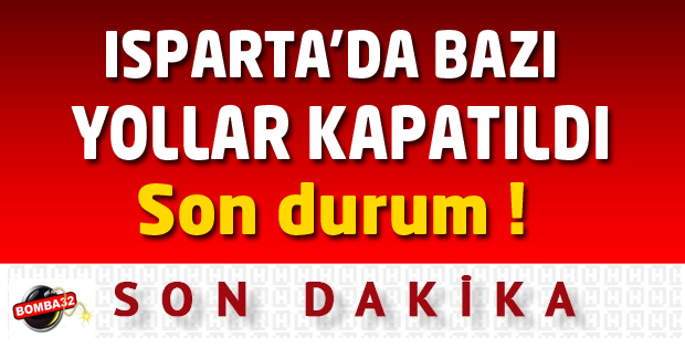 YOL TRAFİĞE KAPATILDI
