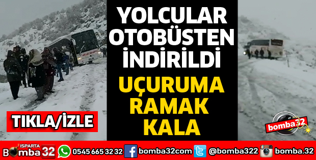 YOLCU OTOBÜSÜ AZ DAHA UÇURUMA UÇUYORDU