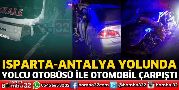 YOLCU OTOSÜSÜ İLE OTOMOBİL ÇARPIŞTI