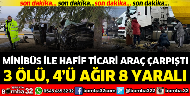 Yoldan çıkarak ağaca çarptı: Ölü ve yaralılar var...