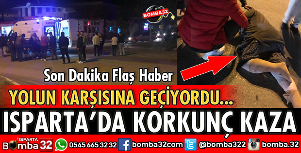 YOLUN KARŞISINA GEÇMEYE ÇALIŞIYORDU 