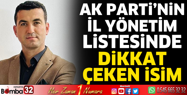 Yönetimde dikkat çeken isim
