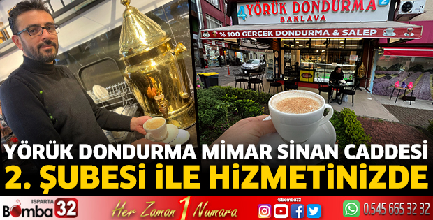 Yörük Dondurma 2. şubesi ile hizmetinizde