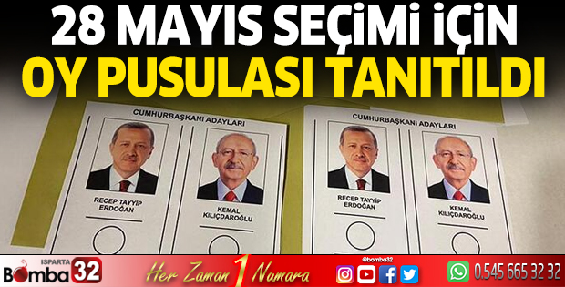 YSK, 28 Mayıs seçimi için oy pusulasını tanıttı