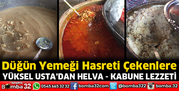 Yüksel Usta’dan Helva ve Kabune lezzeti