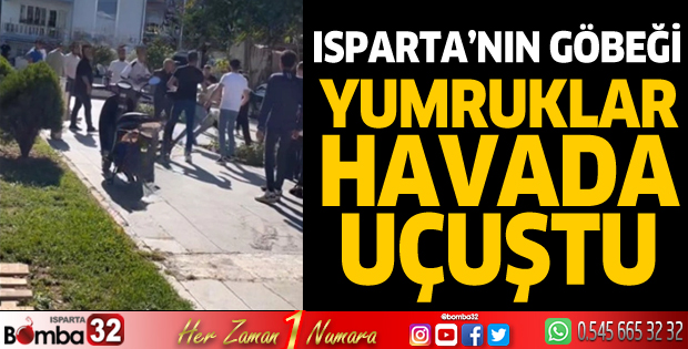 Yumruklar havada uçuştu