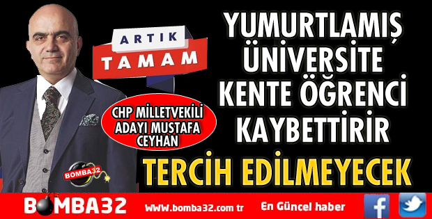 YUMURTLAMIŞ ÜNİVERSİTE KENTE ÖĞRENCİ KAYBETTİRİR