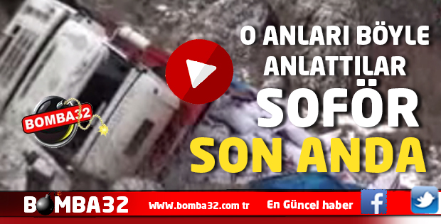 YÜREKLERİ AĞZA GETİREN KAZA SON ANDA 
