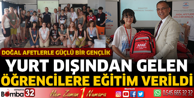 Yurt dışından gelen öğrencilere eğitim verildi 
