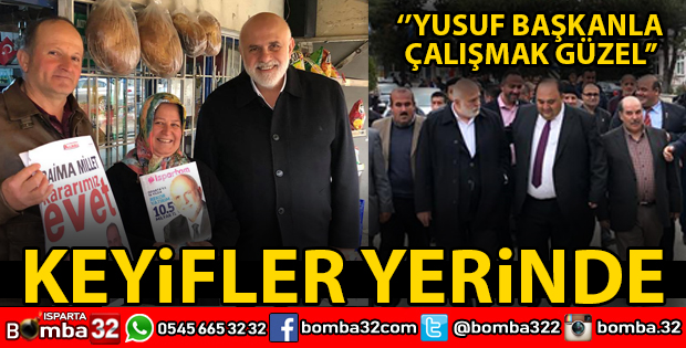 YUSUF BAŞKANLA ÇALIŞMAKTAN ÇOK KEYİF ALIYORUM