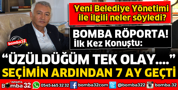YUSUF ZİYA GÜNAYDIN, YENİ BELEDİYE YÖNETİMİ İLE İLGİLİ İLK KEZ KONUŞTU
