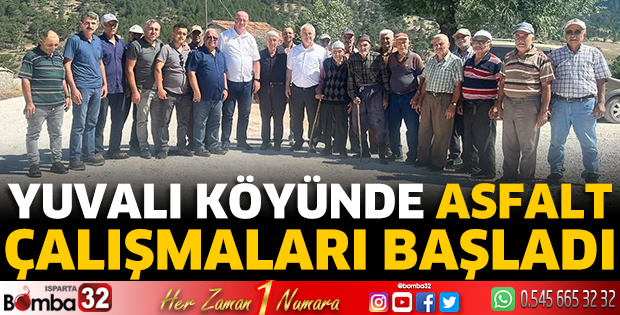 Yuvalı Köyünde asfalt çalışmaları başladı