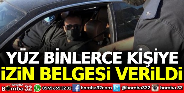 Yüz binlerce kişiye izin belgesi verildi