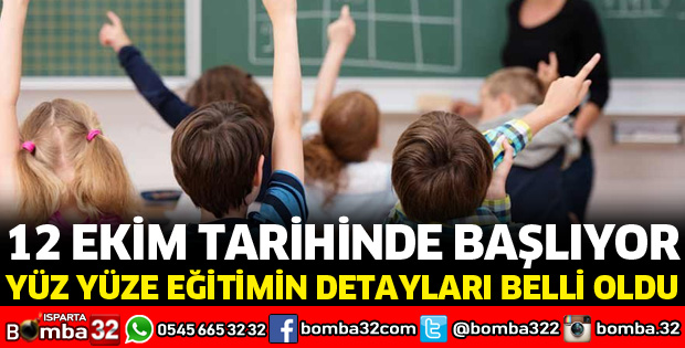YÜZ YÜZE EĞİTİMDE YENİ DETAYLAR BELLİ OLDU