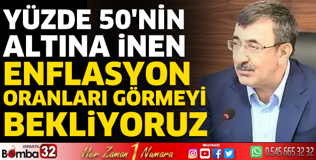Yüzde 50'nin altına inen enflasyon oranları görmeyi bekliyoruz