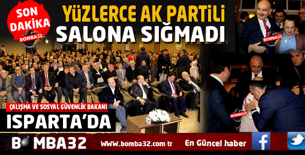 YÜZLERCE AK PARTİLİ SALONA SIĞMADI 