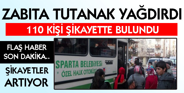ZABITA 110 ADET TUTANAK YAĞDIRDI