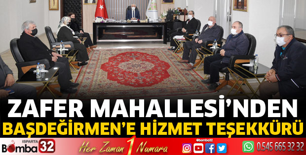 Zafer Mahallesinden hizmet teşekkürü