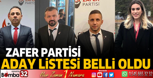 Zafer Partisi adayları belli oldu