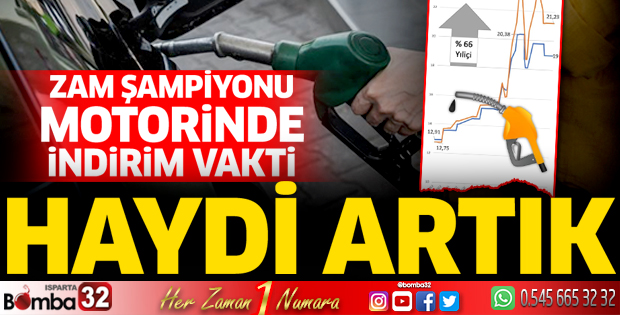 Zam şampiyonu motorinde indirim vakti