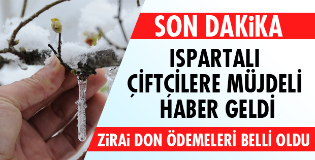 ZARAR GÖREN ÇİFTÇİLERE MÜJDE!
