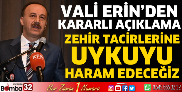 Zehir tacirlerine uykuyu haram edeceğiz