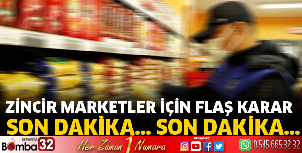 Zincir marketler için yeni düzenleme Resmi Gazete'de