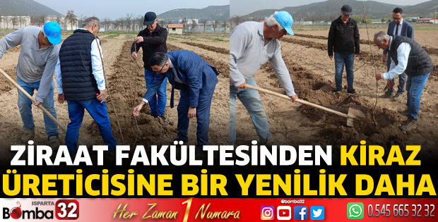 Ziraat Fakültesinden kiraz üreticisine bir yenilik daha
