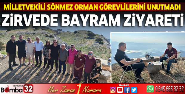 Zirvede bayram ziyareti