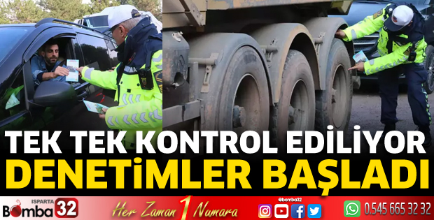 Zorunlu kış lastiği denetimi başladı