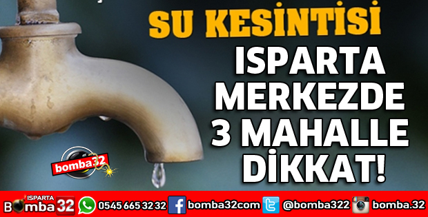 ZORUNLU SU KESİNTİSİ UYARISI