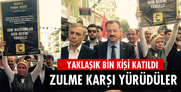 ZULME KARŞI YÜRÜDÜLER
